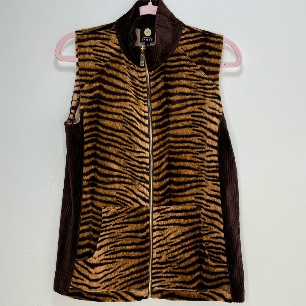 Jones New York Sport velvet vest